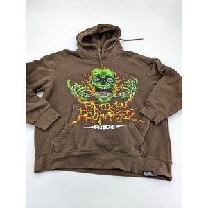 Broken Promises Hooded‎ Sweatshirt Adult M Brown RAGE Still Trying to Forget You